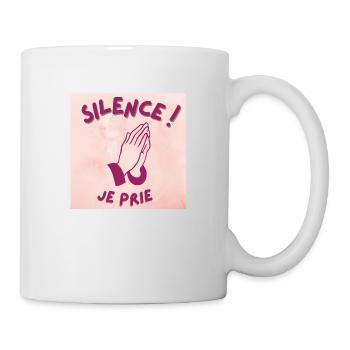 silence ! je prie - Mug blanc - blanc - Droite