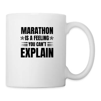 Triathlon Swim Bike Run Marathon - Tasse - Weiß - Rechts