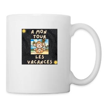 A MON TOUR LES VACANCES - Mug blanc - blanc - Droite