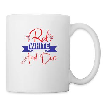 Red white and due - Mug - white - Right