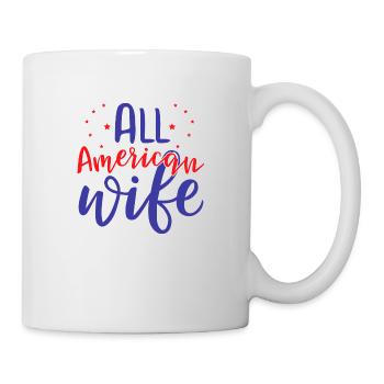Épouse américaine - Mug blanc - blanc - Droite