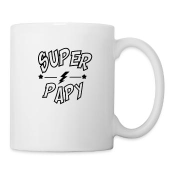 Super papy - Mug blanc - blanc - Droite