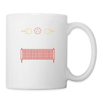 Outdoor Gartenspiel Lustiges Pickleball Design mit - Tasse - Weiß - Rechts