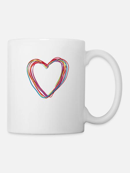 heart - I feel love - Tasse - Weiß