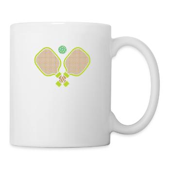 Outdoor Gartenspiel Lustiges Pickleball Design mit - Tasse - Weiß - Rechts