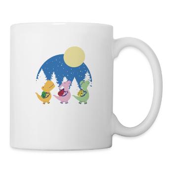 Dinosaurier in die Schule gehen Dinosaurier in die - Tasse - Weiß - Rechts
