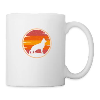 Shepherd Dog retro vintage Dog Owner Dog - Mug - white - Right