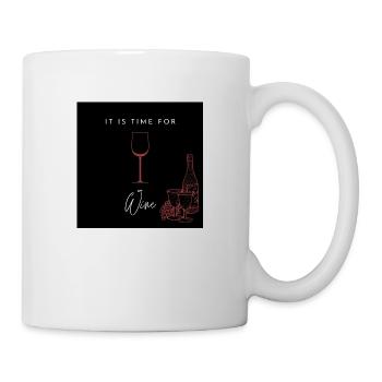 Time for Wine! - Tasse - Weiß - Rechts
