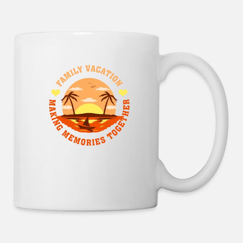 Vacances en famille Faire des souvenirs ensemble - Mug blanc - blanc