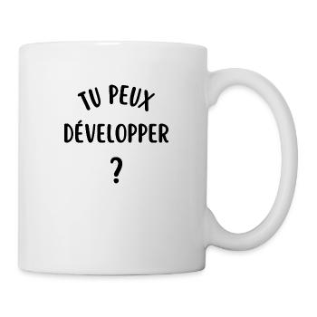 tu peux développer - Mug blanc - blanc - Droite