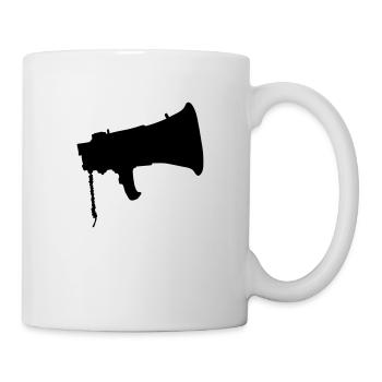 Icône Megafon Symbole de propagande - Mug blanc - blanc - Droite