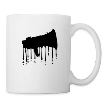 Graffiti Megaphone Propaganda Haut-parleur - Mug blanc - blanc - Droite