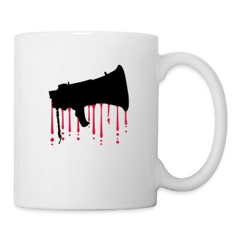 Blood Drops Megafon Propaganda Speaker - Mug - white - Right
