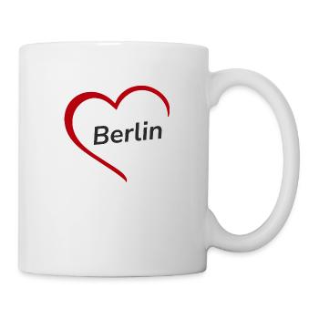 Berlin mit Herz - Meine Stadt - I Love Loving - Tasse - Weiß - Rechts