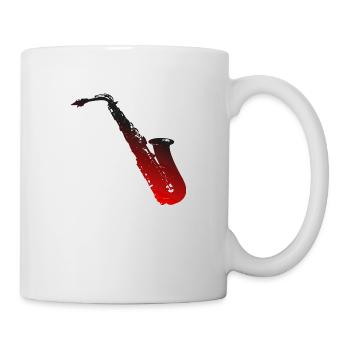 Saxophone - Mug blanc - blanc - Droite