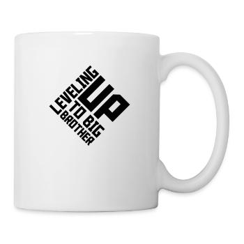 Monter de niveau grand frère - Mug blanc - blanc - Droite