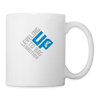 Monter de niveau grand frère - Mug blanc - blanc - Droite