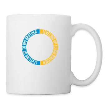 Monter de niveau grand frère - Mug blanc - blanc - Droite