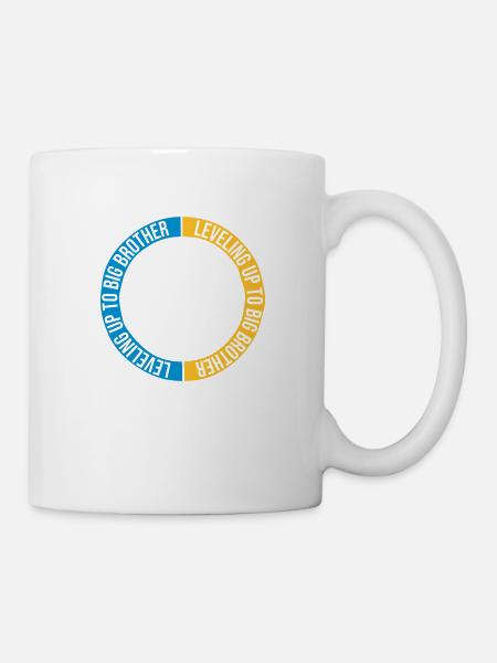 Leveling up big brother - Tasse - Weiß