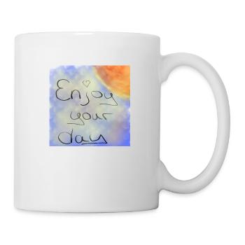 Enjoy your day - Tasse - Weiß - Rechts