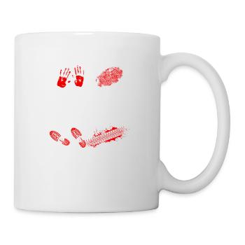 Die Toilette ist kein Tatort - Tasse - Weiß - Rechts