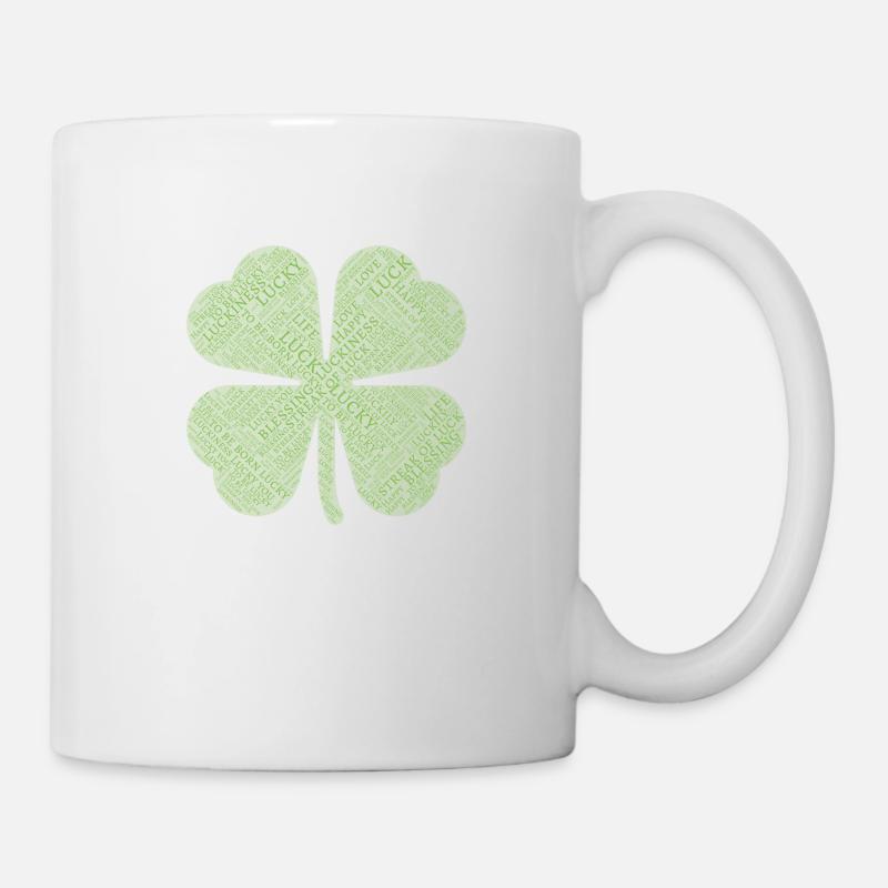 Streak of lucky - Cloverleaf - Idée cadeau chanceuse - Mug blanc - blanc