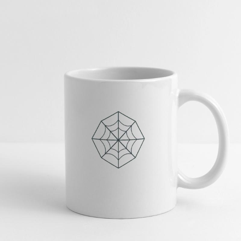 irregular spider web Mug