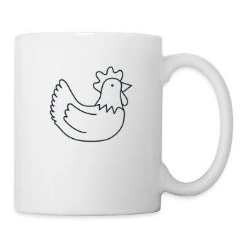Roundy chook chicken hen - Mug - white - Right