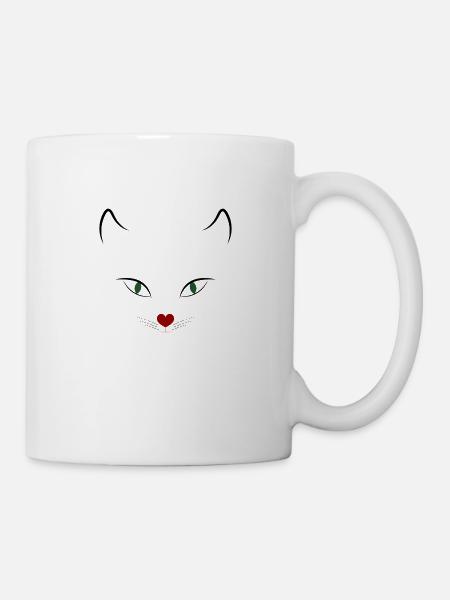 Cat - Mugg - vit