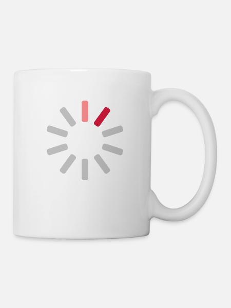 Tampon sans connexion Logo - Mug blanc - blanc