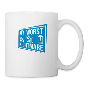 Logos my worst nightmare - Mug - white - Right