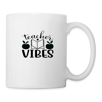 Vibes de l’enseignant - Mug blanc - blanc - Droite