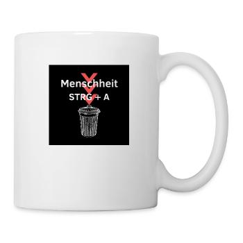 Zukunft der Menschheit - Tasse - Weiß - Rechts