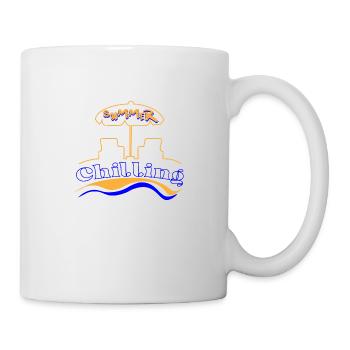 summer chilling - Mug - white - Right
