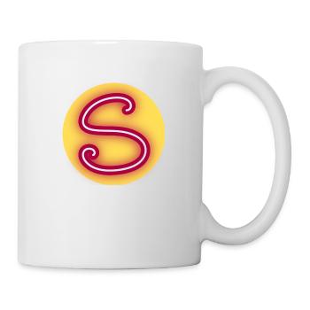 Lettre S géante prénom naissance anniversaire - Mug blanc - blanc - Droite