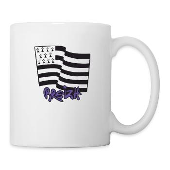 logo Violet - Mug blanc - blanc - Droite