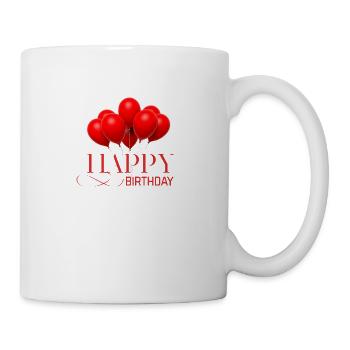 Happy birthday - Tasse - Weiß - Rechts