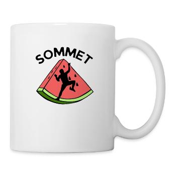 sommet pastèque escalade humour cadeau - Mug blanc - blanc - Droite