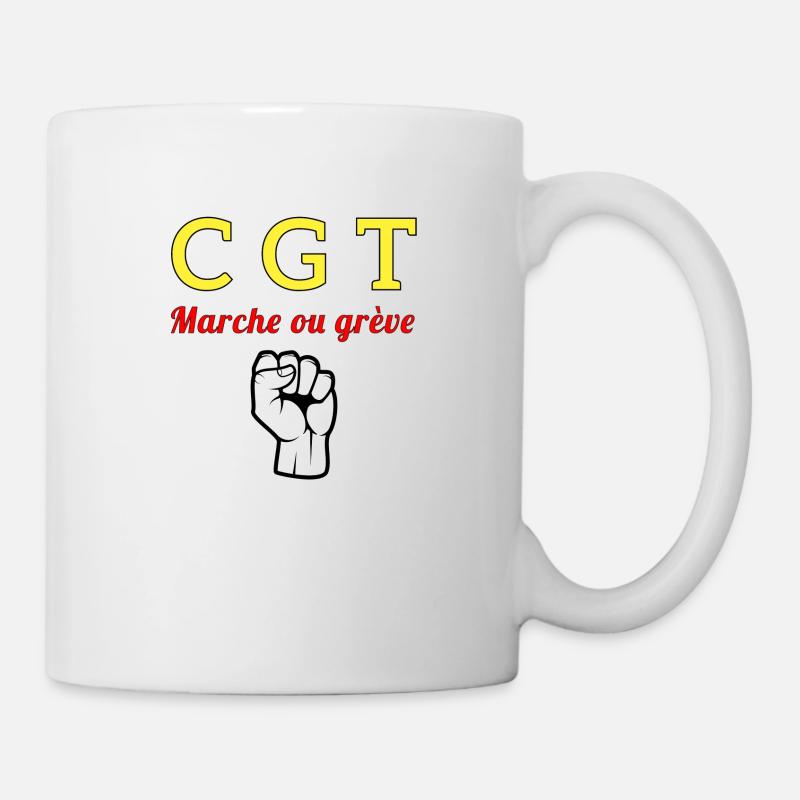 Cgt - Mug blanc - blanc