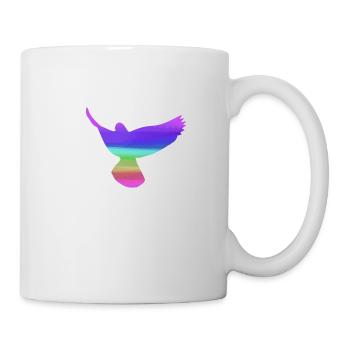pigeons,deaf,birds,rainbows,colorful,graffiti, - Mug - white - Right