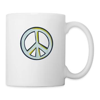 paix - Mug blanc - blanc - Droite