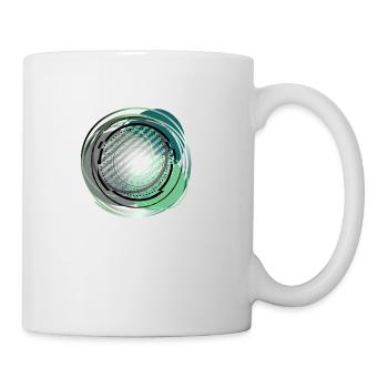 cyber mandala - Tasse - Weiß - Rechts