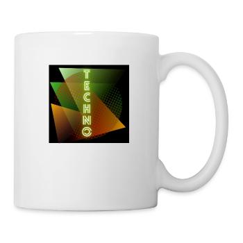 techno logo - Tasse - Weiß - Rechts