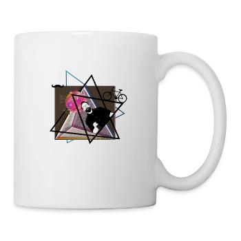 hipster party - Tasse - Weiß - Rechts