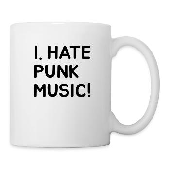 I.HATE PUNK MUSIC - Tasse - Weiß - Rechts