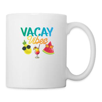 Vacay Vibes - Coctail T-Shirt - Tasse - Weiß - Rechts