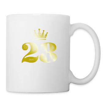 28 Number Crown Gold - Mug - white - Right