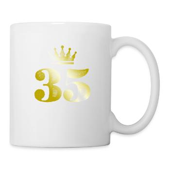 35 Number Crown Gold - Mug - white - Right