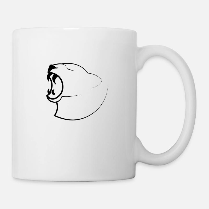 Löwin - Tasse - Weiß