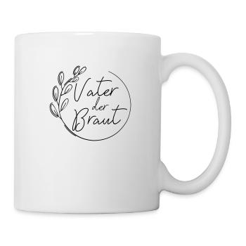 Vater Der Braut Heirat Bräutigam Hochzeitsgeschenk - Tasse - Weiß - Rechts